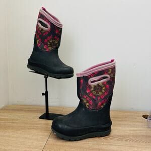 Bogs Neo Classic Tie Dye Pink Rain Boots Girls Size 12